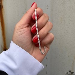 "Ivy" tennis armbnd i sterling slv 