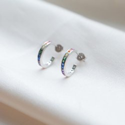 "Spring" hoops i s�lv 