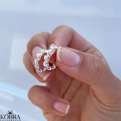 "Izzy" sm snoet hoops i slv