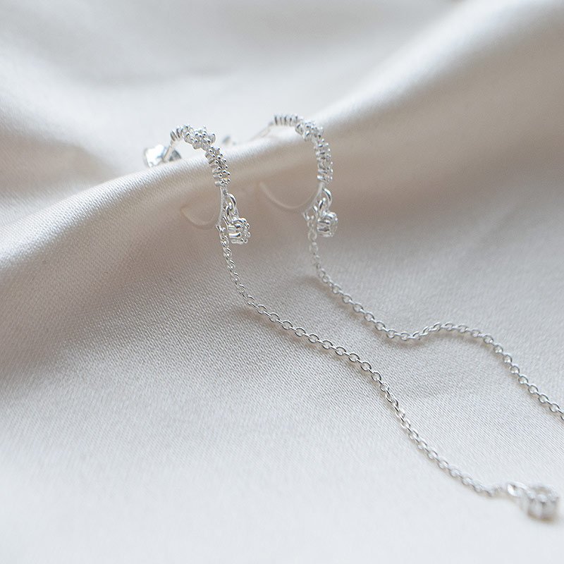 "Rowena" Hoops in Sterling Silver