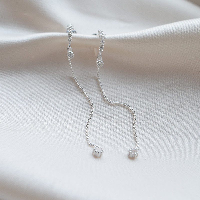 "Rowena" Hoops in Sterling Silver