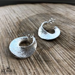 "Nicole" eksklusive store creolere i sterling slv