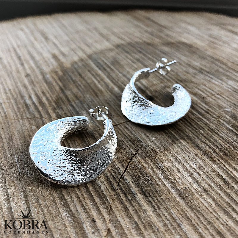 "Nicole" eksklusive store creolere i sterling slv