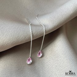 "Serina" slv reringe / retrde med hvide eller lyserde sten