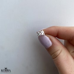 "Bloom" Slv earcuff med blad