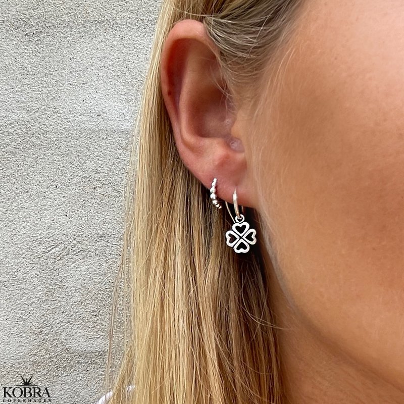 "Ella" ear studs with silver balls