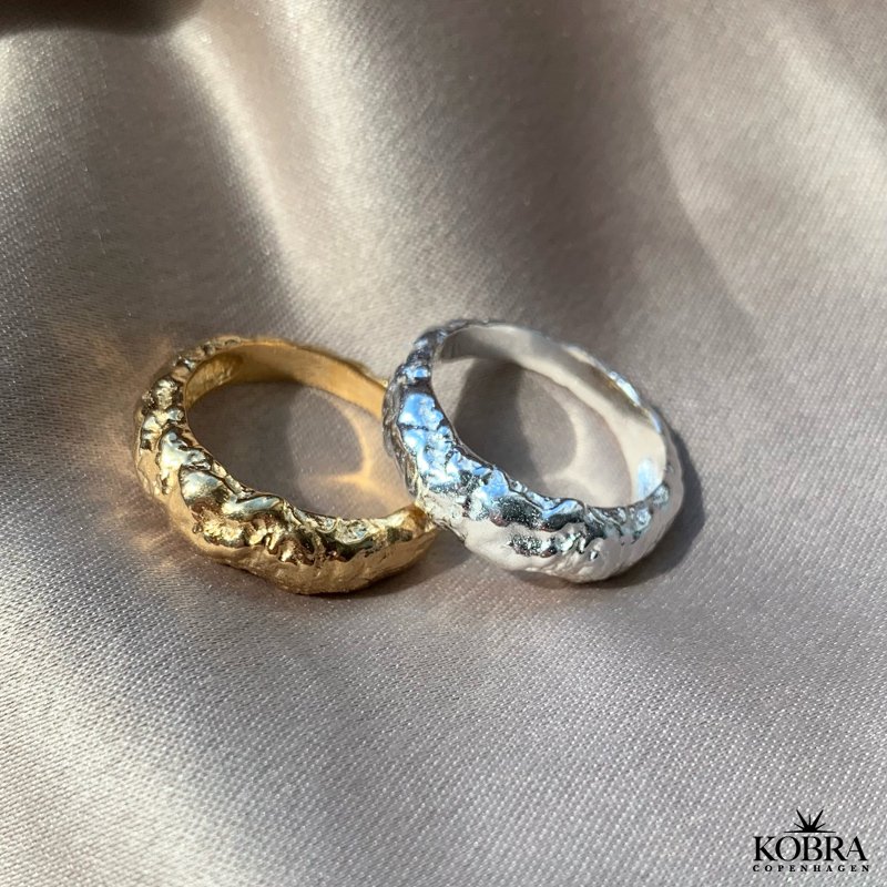 "Jagger" organisk chunky guld ring