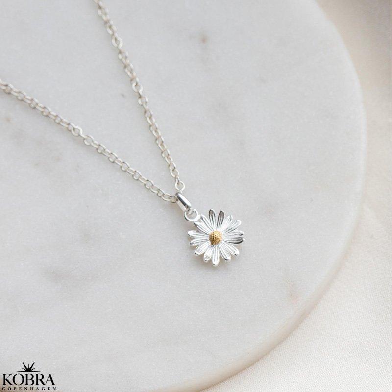 "Marguerit" halskęde med lille marguerit