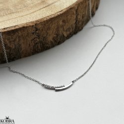 "Lilje" smuk og enkel slvhalskde med sten