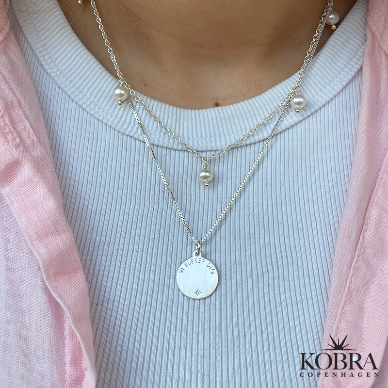 "Kalia" slv amulet med din gravering