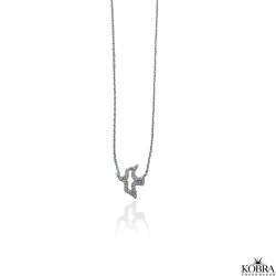 "Falcon" smuk slvhalskde med lille Svale