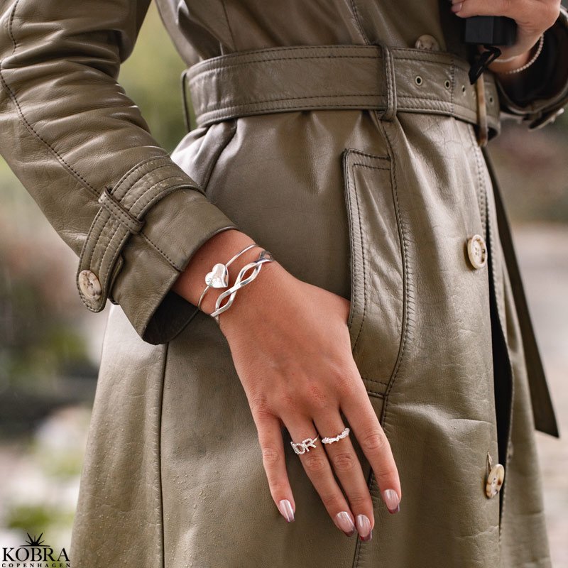 "Mor" s�lv ring med zirconia stein til mor