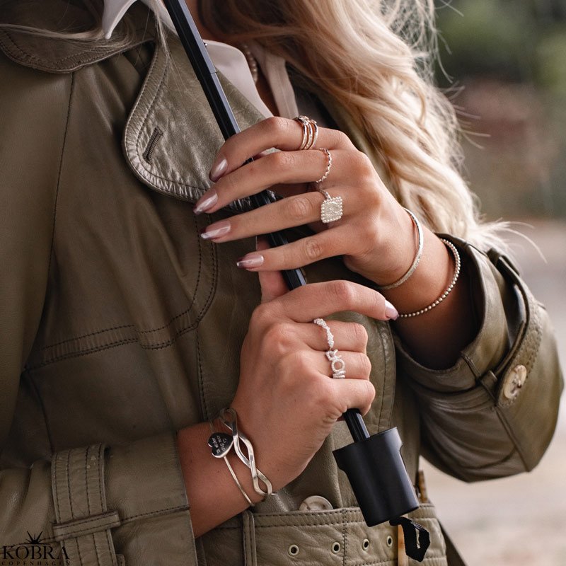 "Elva" flettet slv armbnd i sterling slv