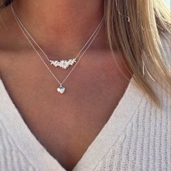 "Marguerit" necklace with 3 beautiful daisies