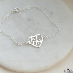 Soul Heart Bracelet in Silver