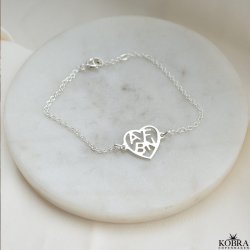 Soul Heart Bracelet in Silver