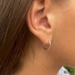 "Cirkeline" hoops (xs) i sterling slv