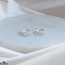  "Mikami" unikke slv hoops med hvide sten (small)