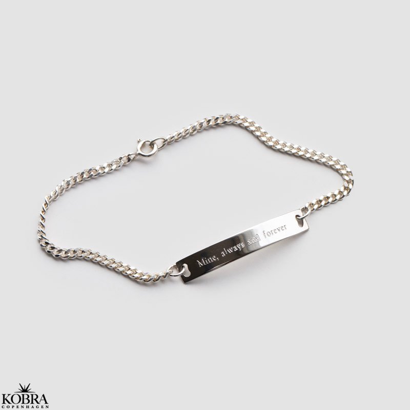 "Liverpool" slv herrearmbnd med 4 mm panzer kde inklusiv gravering