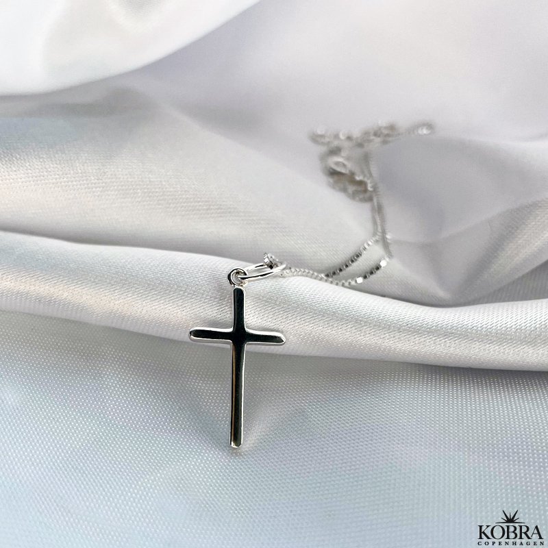 "Promise" small sterling silver cross