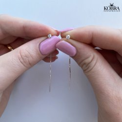 "Lisa" rehnger i sterling slv med "diamant"