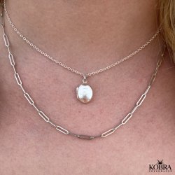 "Quinn" sterling slv halskde