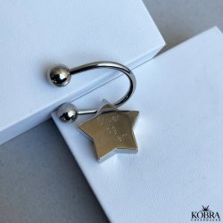 Stjerne nglering i stl, inklusiv personlig gravering!