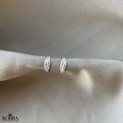 "Silvia" sm snoet creoler i sterling slv