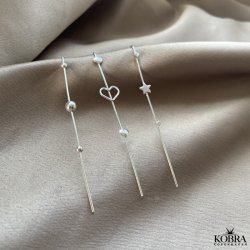 "Cayenne" earcuff with silver balls