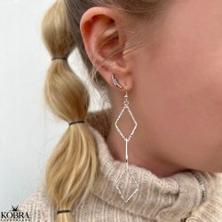 "Vance" store slv reringe i hammerslet design