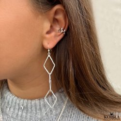 "Vance" store slv reringe i hammerslet design