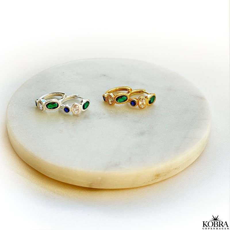 "Martine" slv reringe med sten