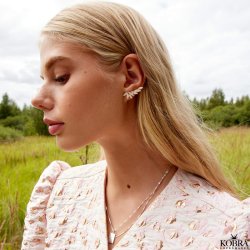 "Cardea" sterling slv blad reringe