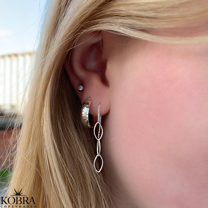 "Willow" slv reringe / retrde med "blade"