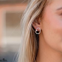 "Selma" ovale slv reringe med ferskvandsperler