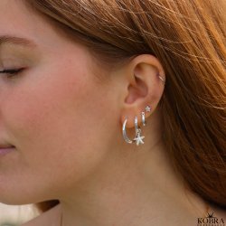 "Starfish" slv reringe med sstjerner