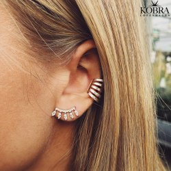 "Fay" Simpel earcuff i slv