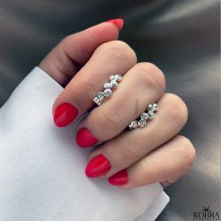 "Liana" smukke slv reringe med sten