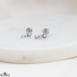 "Sky Light" slv reringe med sten