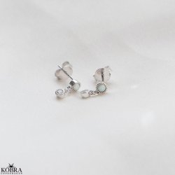 "Sky Light" slv reringe med sten