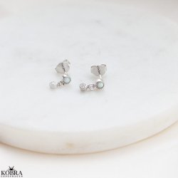 "Sky Light" slv reringe med sten