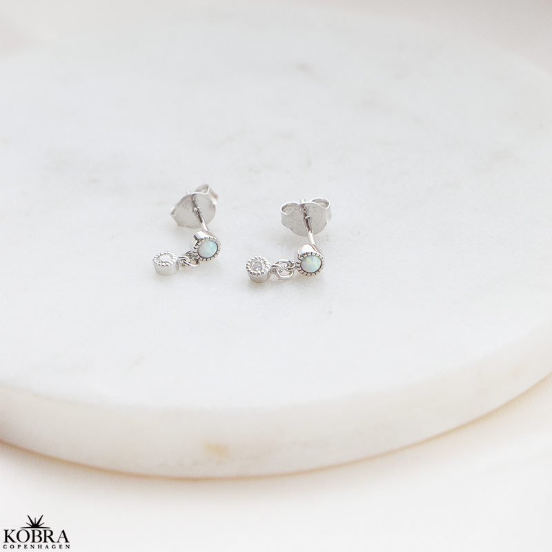 "Sky Light" slv reringe med sten