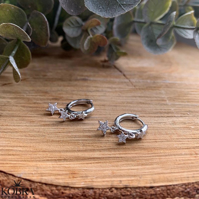 "Fallon" slv reringe med stjerner