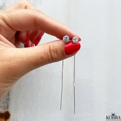 "Vanilla" retrde i slv med smukke hvide sten