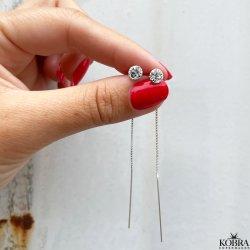 "Vanilla" retrde i slv med smukke hvide sten