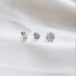 "Classy" s�lv �restikker i small, medium eller large