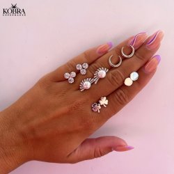 "Bellis" Sm restikker med treklver i slv