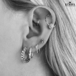 "Cirkeline" hoops (mini) i slv