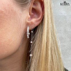 "Helium" slv reringe med slv kugler