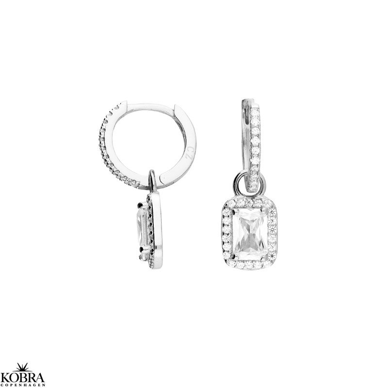 "Wiona" slv reringe med stor zirkonia sten